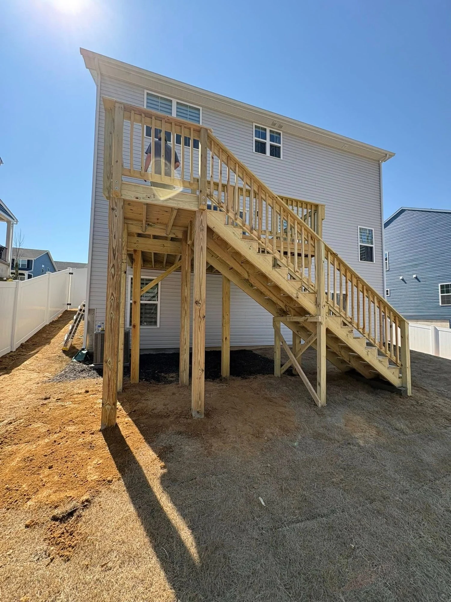 Elevated Deck & Staircase