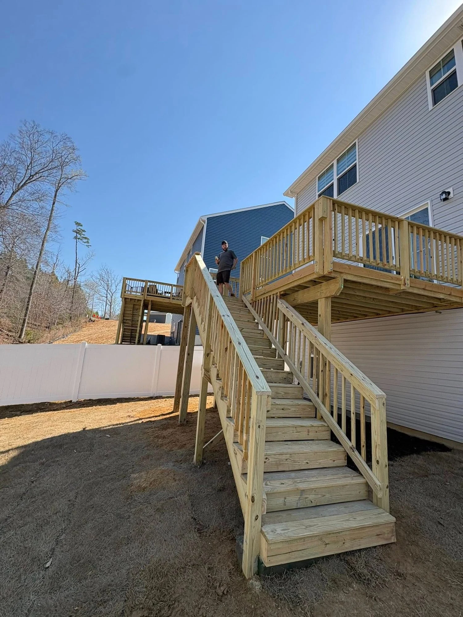 Double Staircase Deck